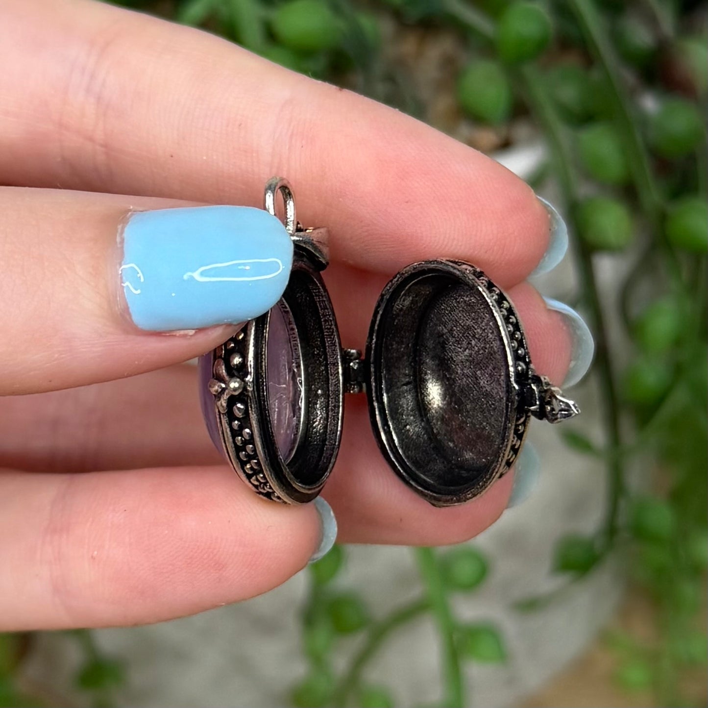 Amethyst Locket Pendant