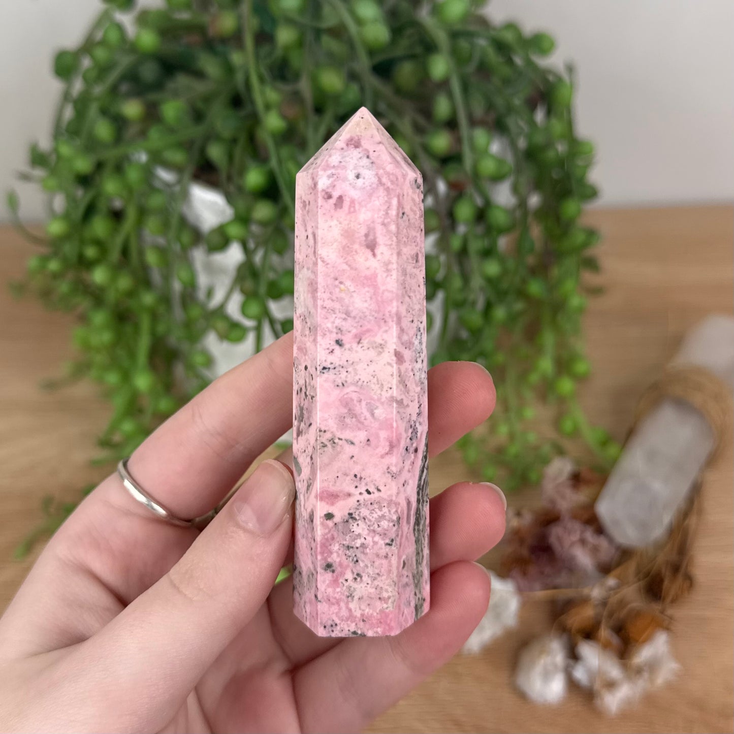 Peruvian Rhodonite Point (S944)