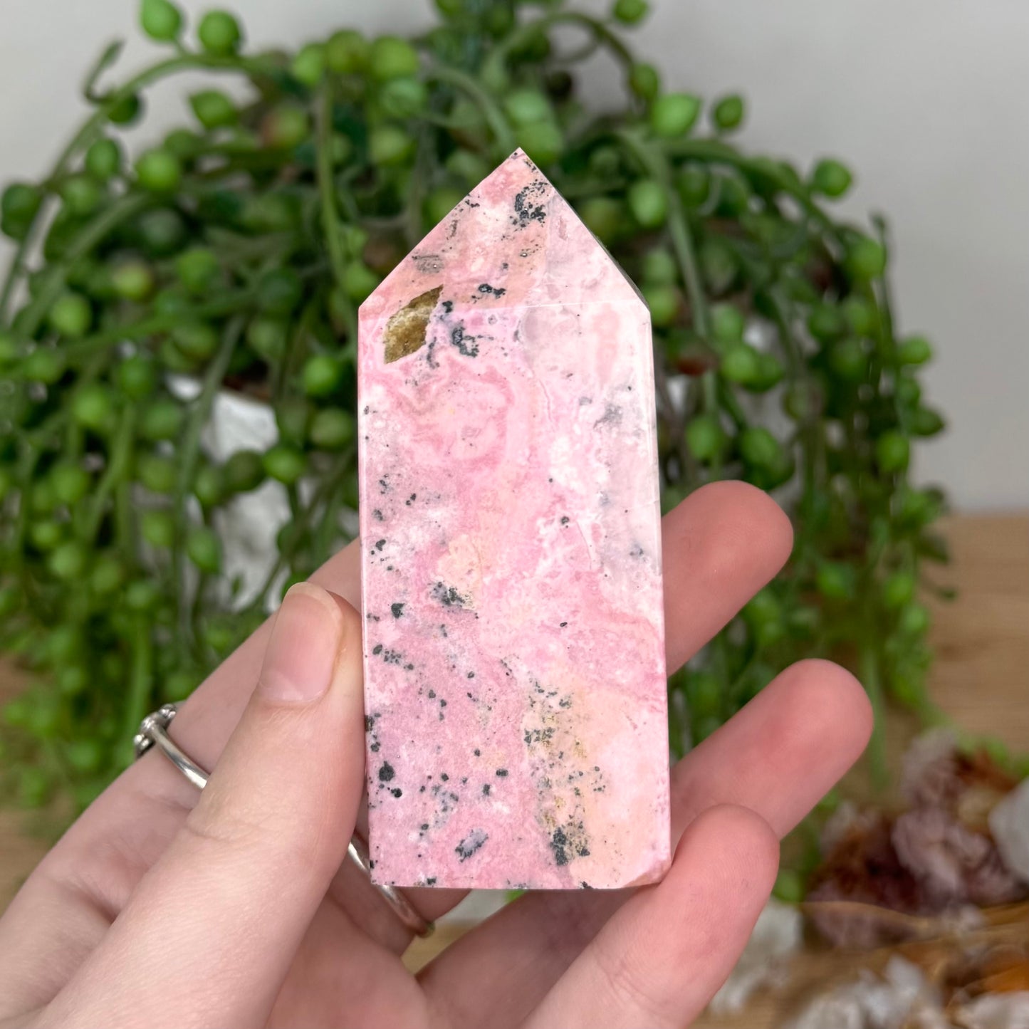 Peruvian Rhodonite Point (T25)