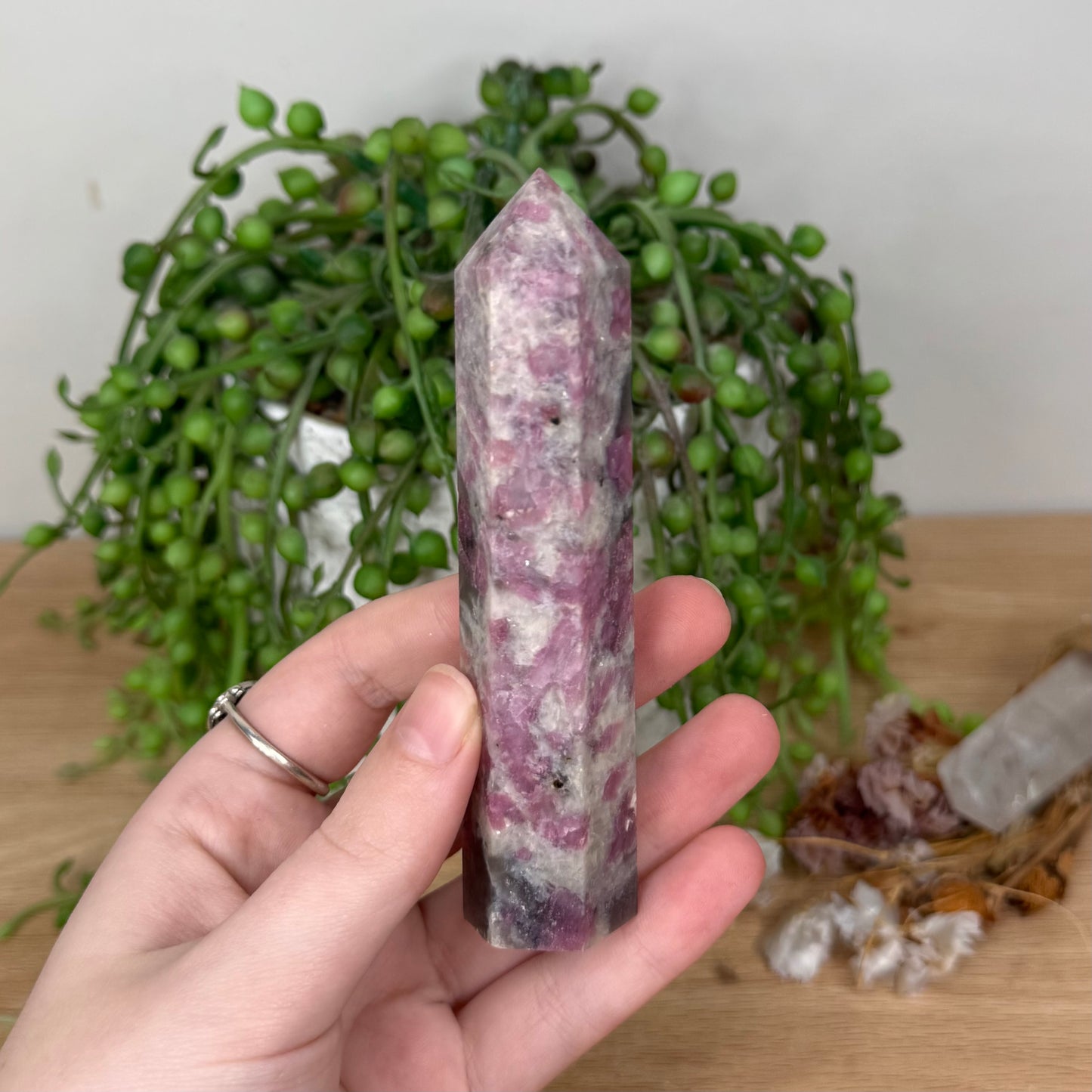 Pink Tourmaline Point (T68)