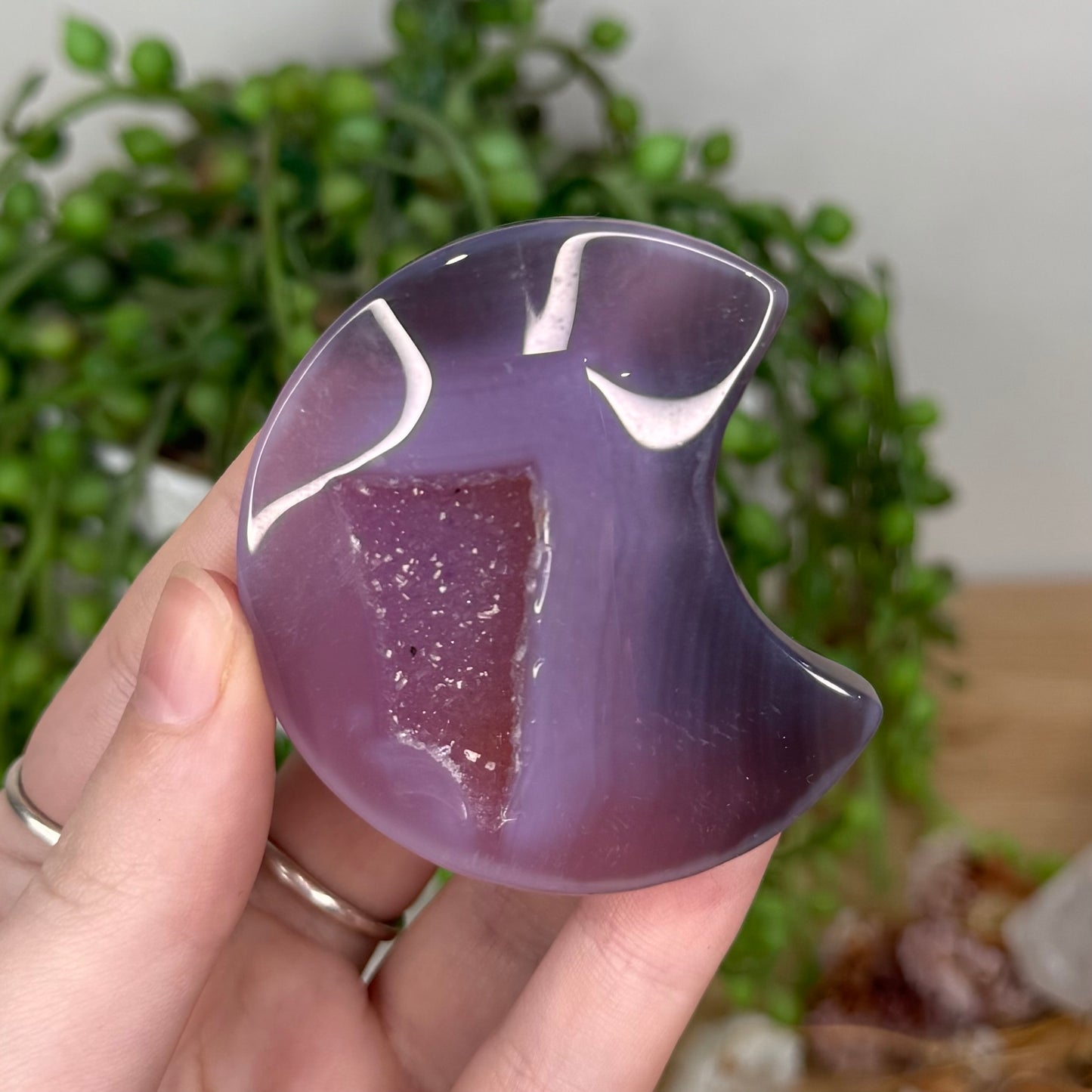 Pink Agate Moon (T169)