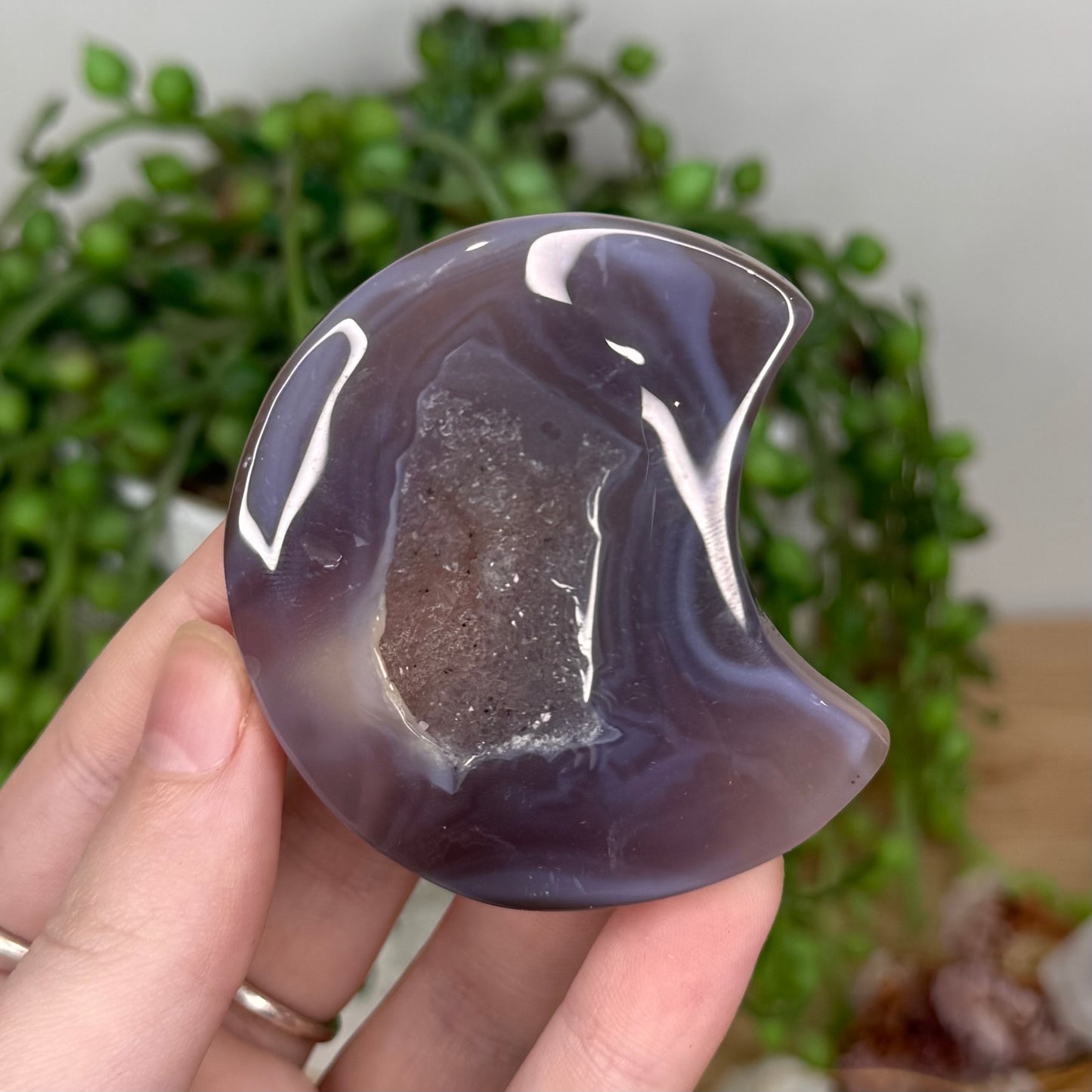 Pink Agate Moon (T165)