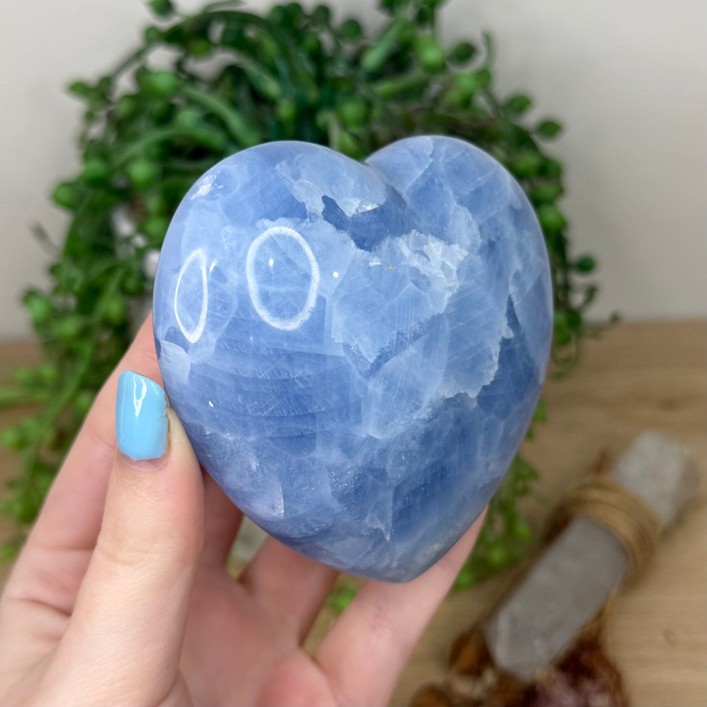Blue Celestite Heart (Z184)