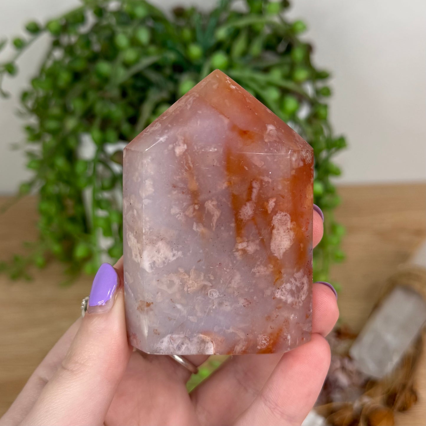 Pink Carnelian Domino Point (T523)