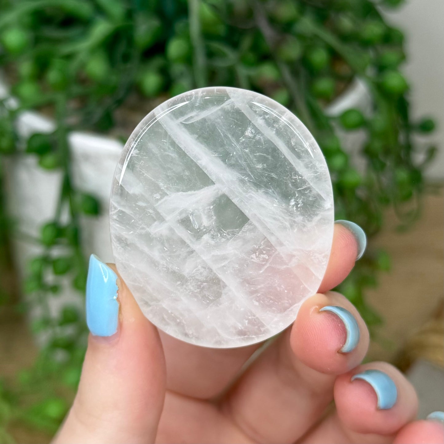Clear Quartz Flat Stone