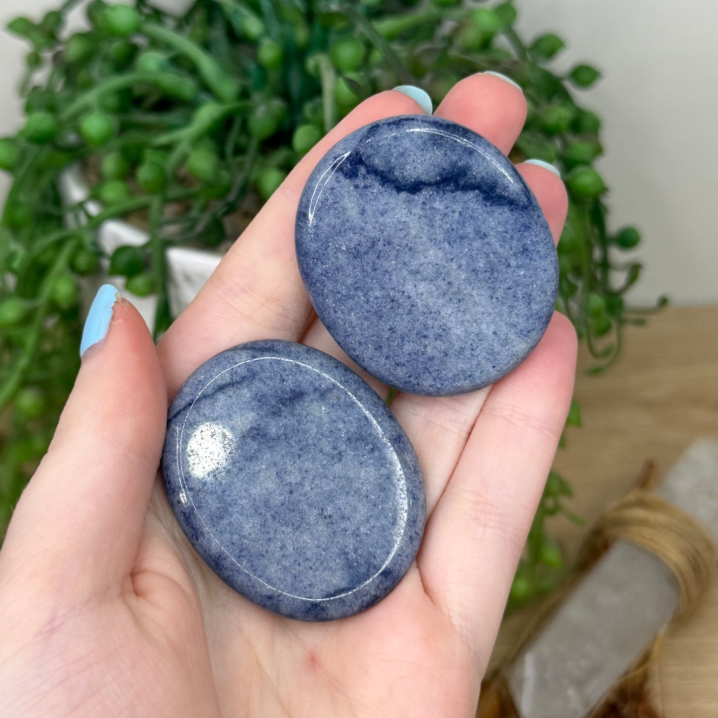 Blue Aventurine Flat Stone