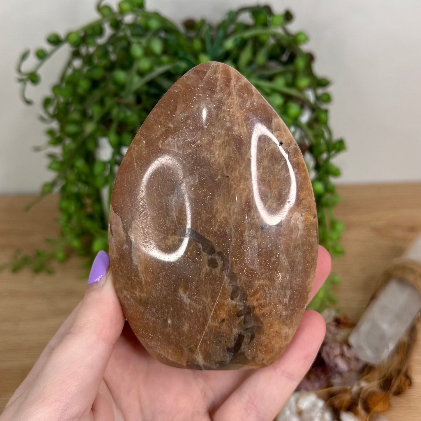 Peach Moonstone / Sunstone Arch Free Form (T315)
