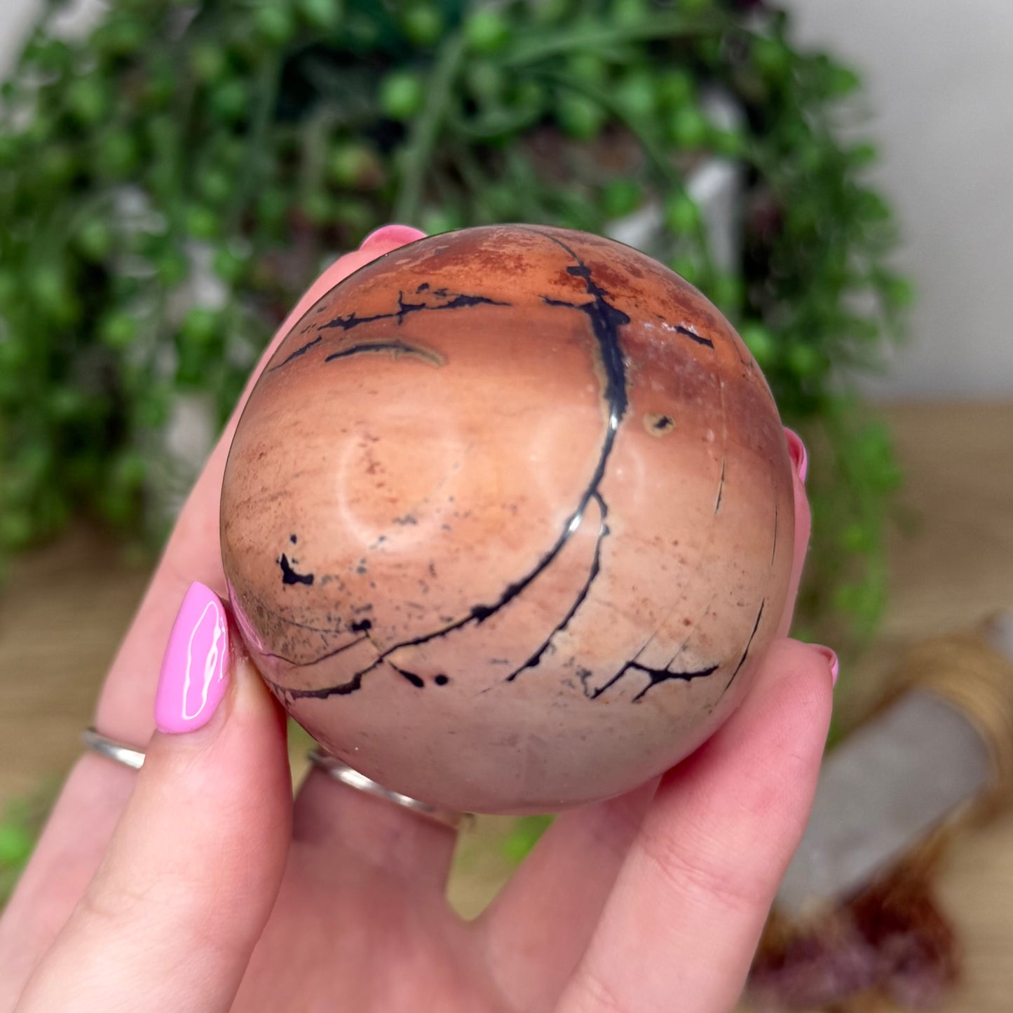 Picture Stone Jasper Sphere (Z492)
