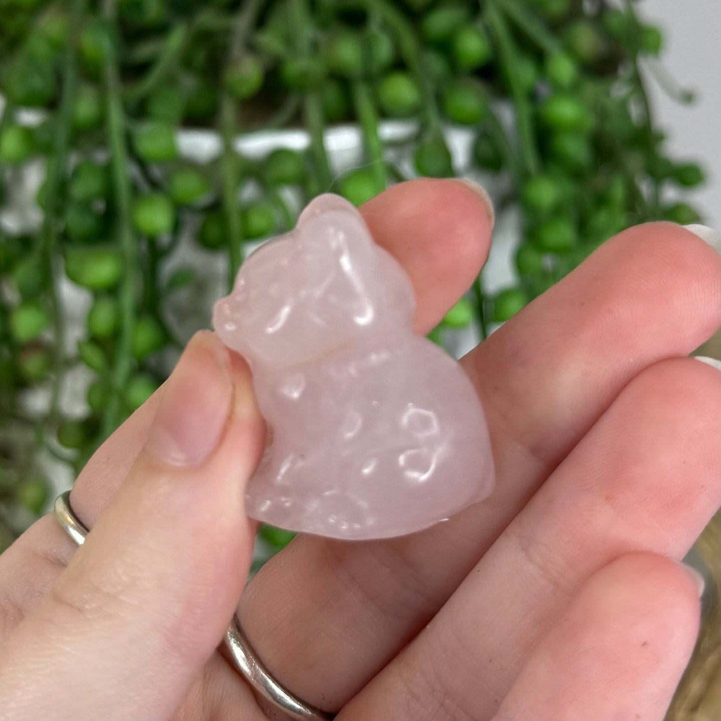 Rose Quartz Small Cat (P162) (P163)