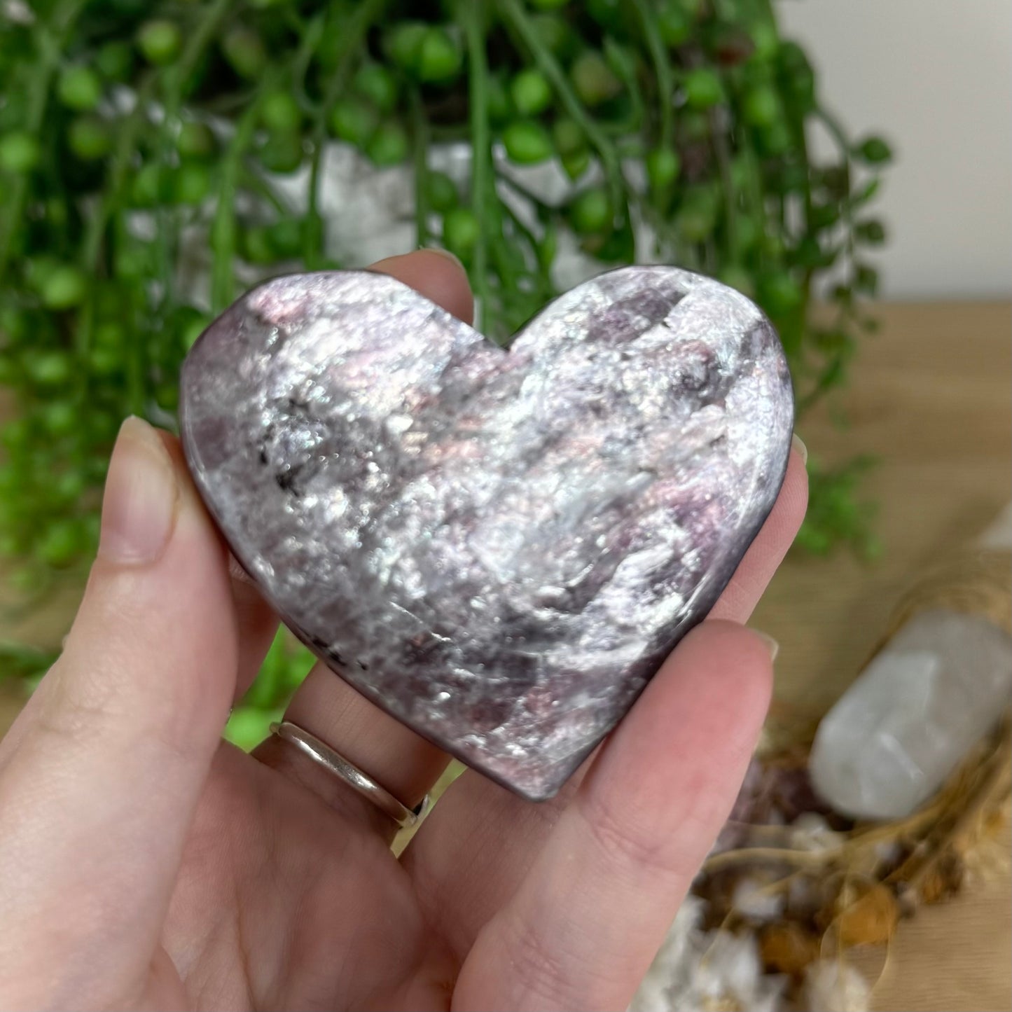 Purple Mica Heart (P267)