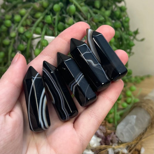 Black Agate Small Point