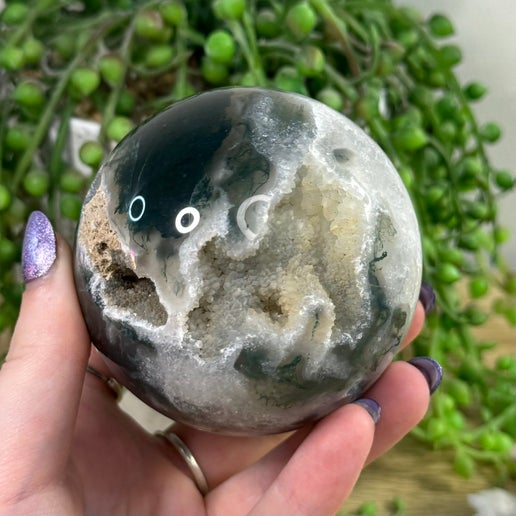 Moss Agate Sphere (H718)