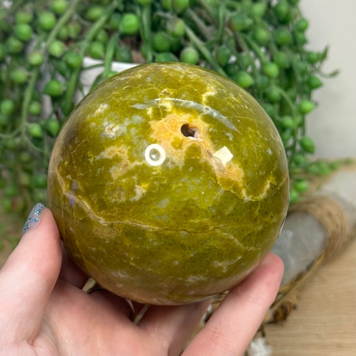 Green Opal Sphere (J727)