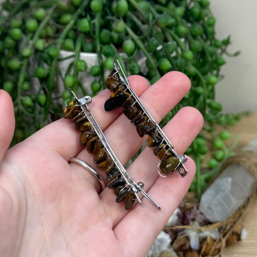 Tiger Eye Hair Clip