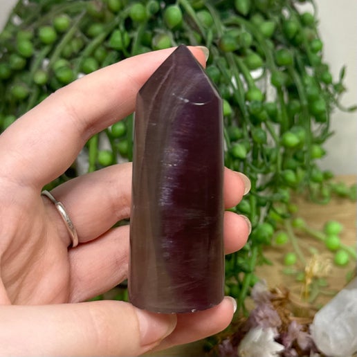 Rainbow Fluorite Cylinder Point (K799)