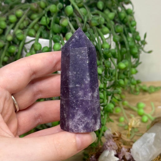 Lepidolite Point (G875)