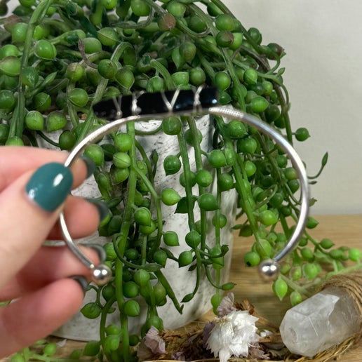 Black Obsidian Bangle