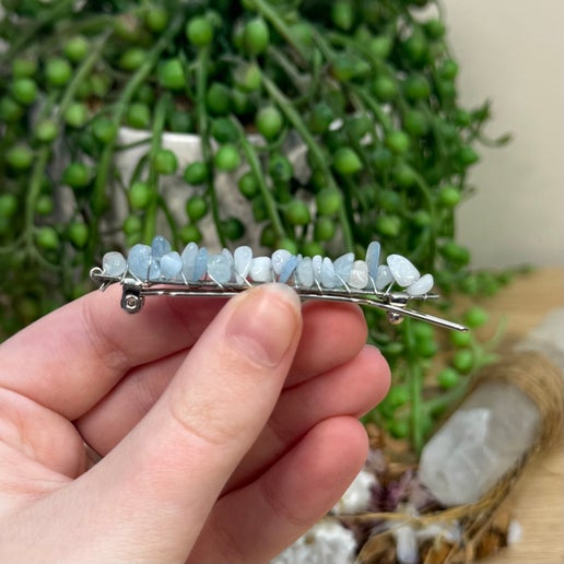 Aquamarine Hair Clip