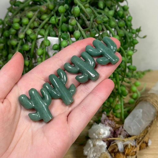 Green Aventurine Small Cactus
