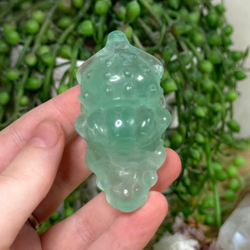 Green Fluorite Crocodile (L388) (L386)