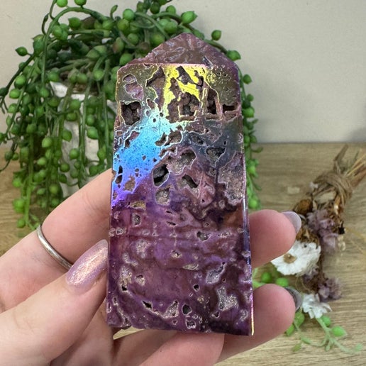 Purple Aura Sphalerite Point (G409)