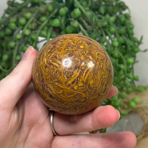 Calligraphy Stone Sphere (G359)