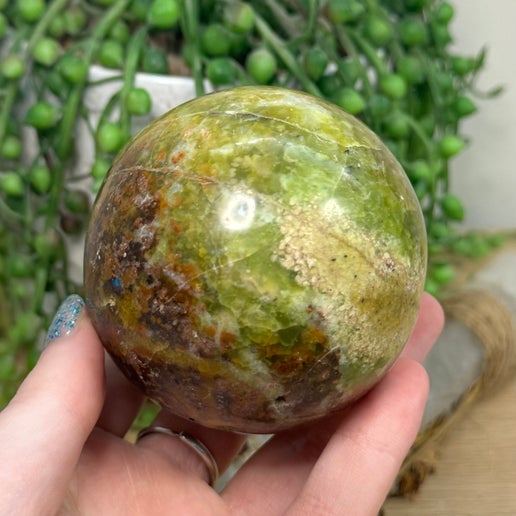 Green Opal Sphere (J726)