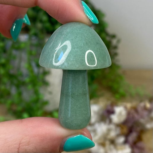 Green Aventurine Medium Mushrooms