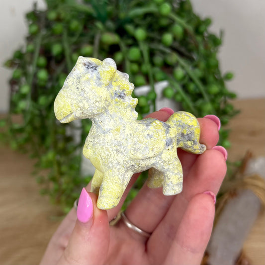 Yellow Serpentine Horse (X495)