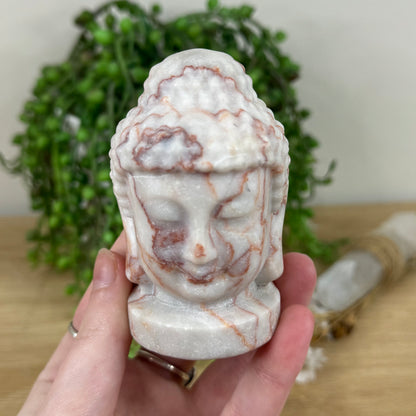 Red Vein Jasper Buddha Head (M352)