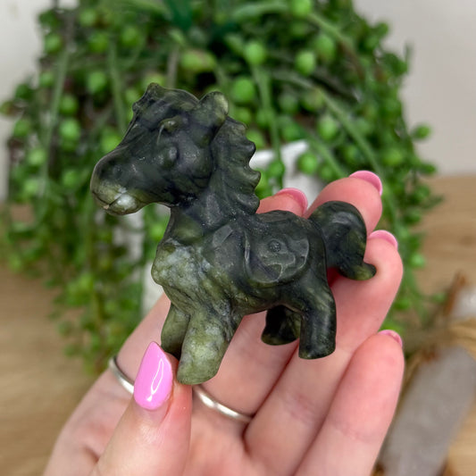 Green Jade Horse (X494)