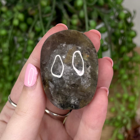 Smokey Rutile Palm Stone (U31)