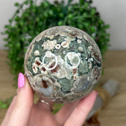 Russian Flower Agate Sphere (Z307)