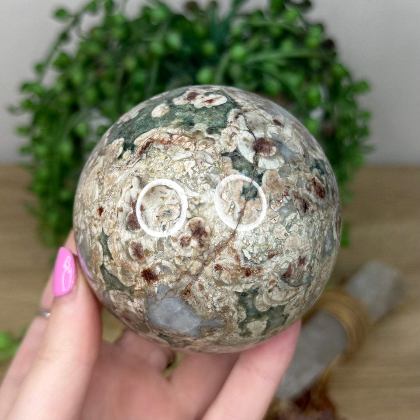Russian Flower Agate Sphere (Z307)