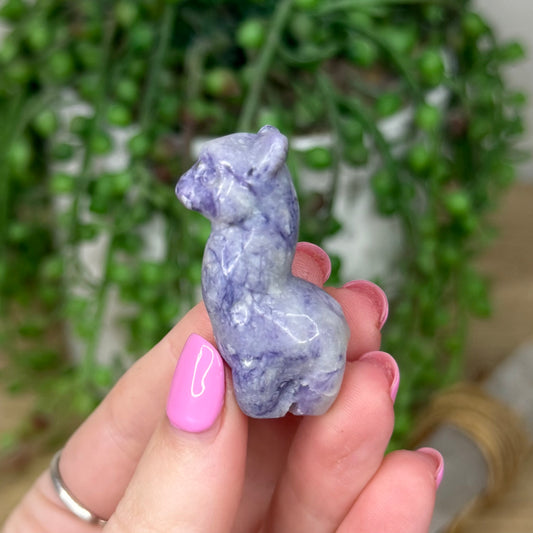 Purple Jade Small Llama