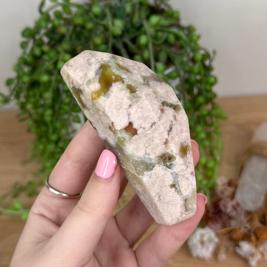 Green Flower Agate Free Form (T889)