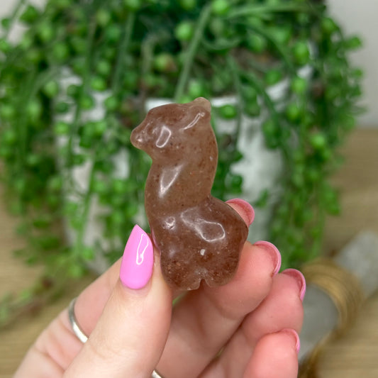 Strawberry Quartz Small Llama