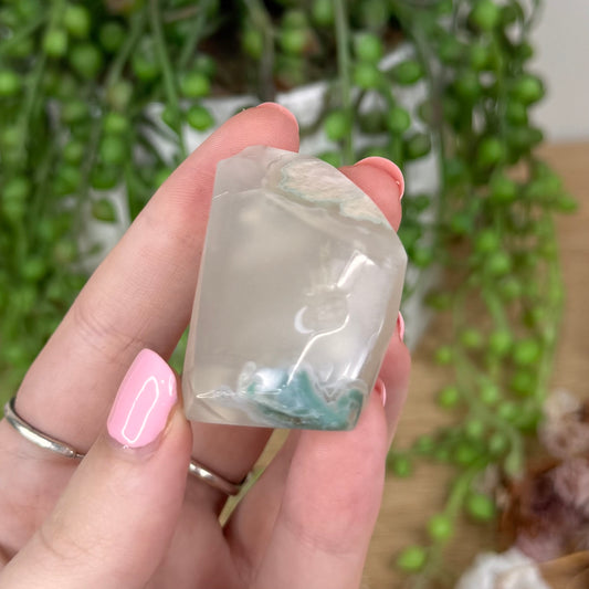 Green Flower Agate Free Form (T872)