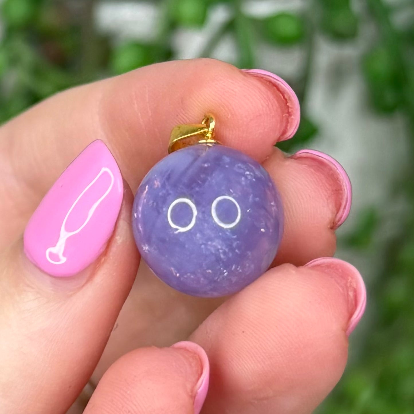 Lavender Moon Quartz Gold Plated Pendant