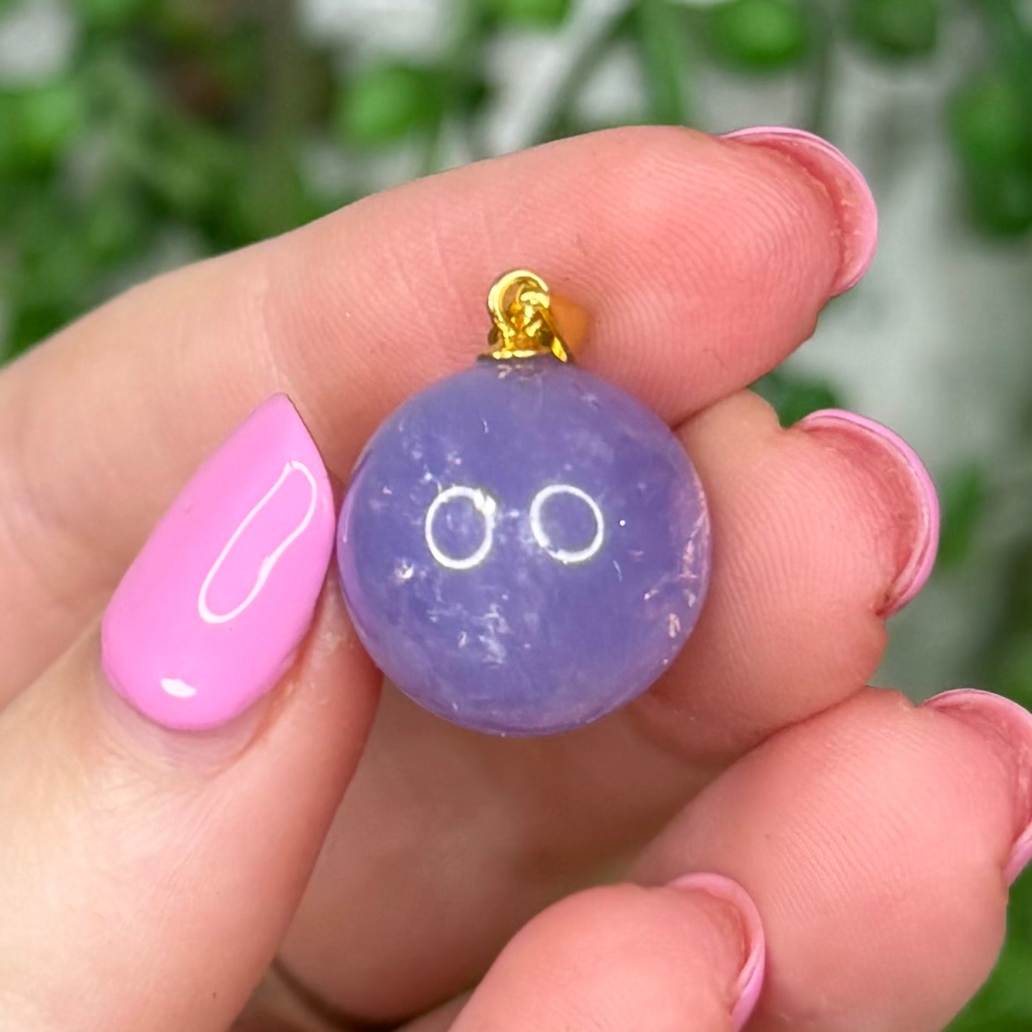 Lavender Moon Quartz Gold Plated Pendant