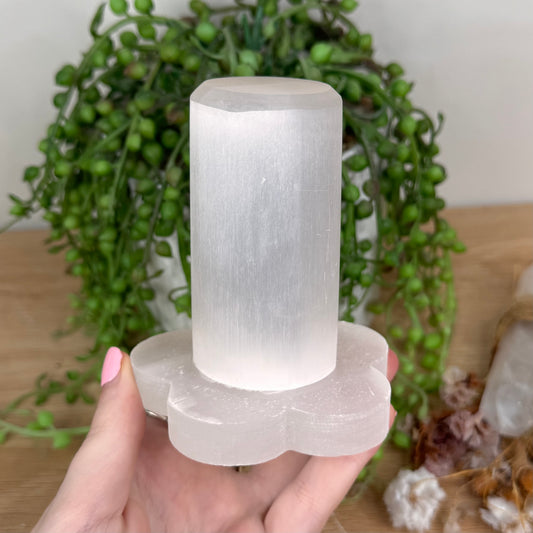 Selenite Daisy Bracelet Holder (T957) (T958)