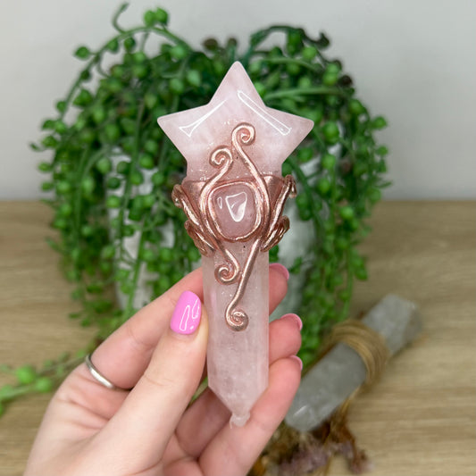 Rose Quartz Wand (Z585)