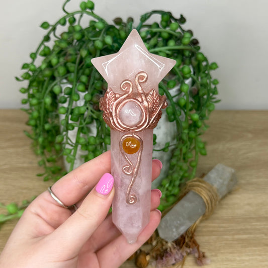 Rose Quartz Wand (Z591)