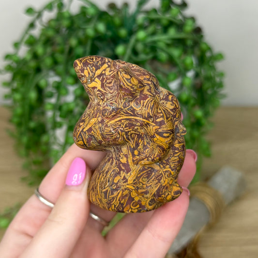 Calligraphy Stone Unicorn Head (Z596)