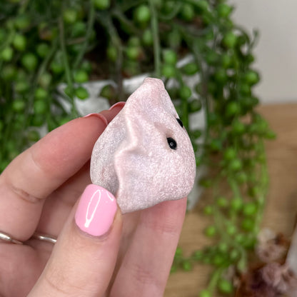 Pink Opal Dumpling Pet Rock (T327) (T328)