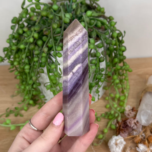 Silky Fluorite Point (T791)