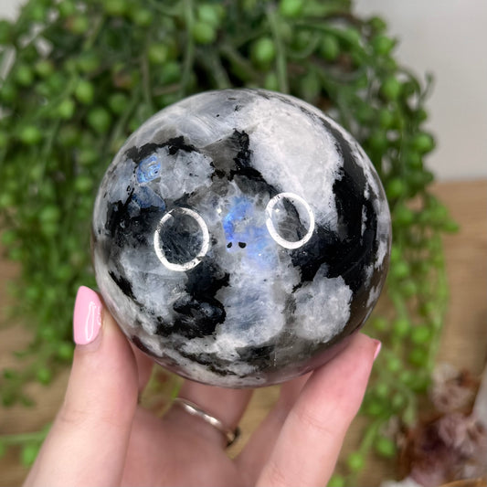 Rainbow Moonstone Sphere (T842)