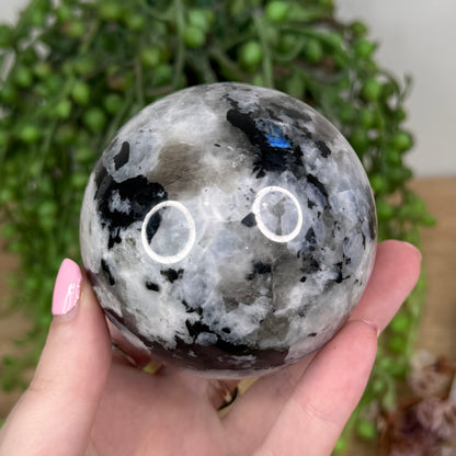 Rainbow Moonstone Sphere (T842)