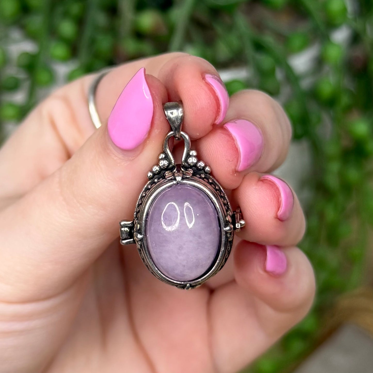 Kunzite Locket Pendant (Z628)