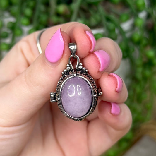 Kunzite Locket Pendant (Z628)